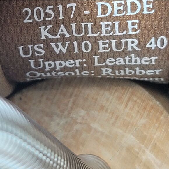 OluKai Dede Kaulele Women's Sneaker Size 10 Navy Leather Casual Shoes Bl20517 - Picture 9 of 10